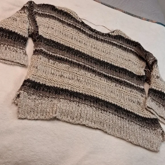 Free People Home For The Holidays Sweater" Knit Oversized Size XS - Picture 9 of 9